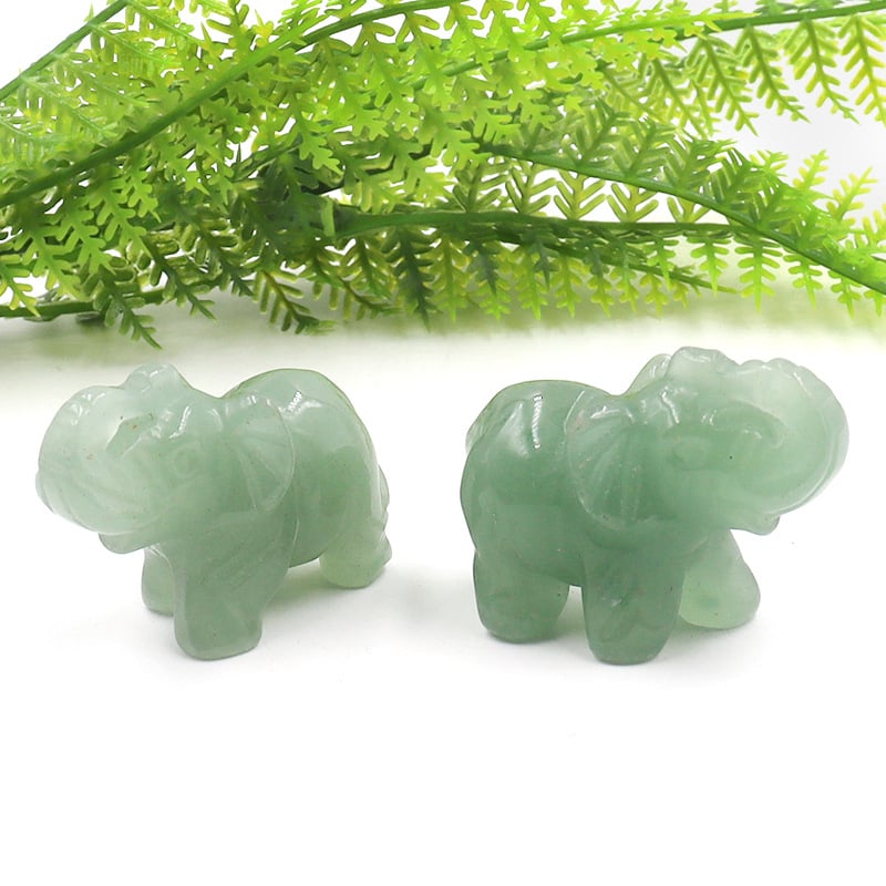 Διακοσμητικό ελέφαντας από οψιδιαν, σκαλισμένο και γυαλισμένο, με δυνατότητα προσαρμογής, σε ζωικό σχήμα