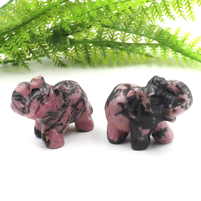 Διακοσμητικό ελέφαντας από οψιδιαν, σκαλισμένο και γυαλισμένο, με δυνατότητα προσαρμογής, σε ζωικό σχήμα