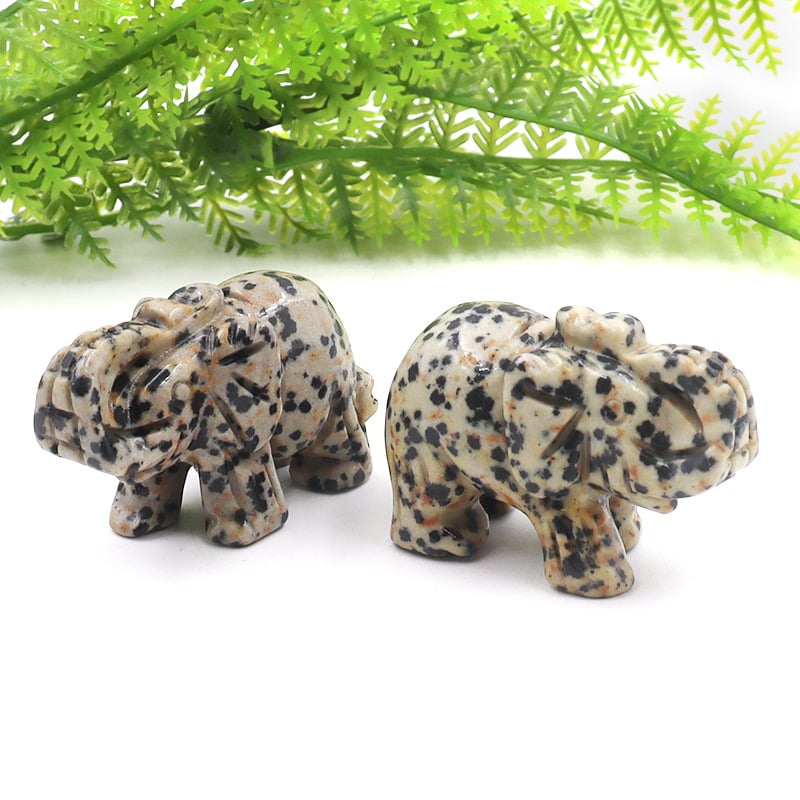 Διακοσμητικό ελέφαντας από οψιδιαν, σκαλισμένο και γυαλισμένο, με δυνατότητα προσαρμογής, σε ζωικό σχήμα
