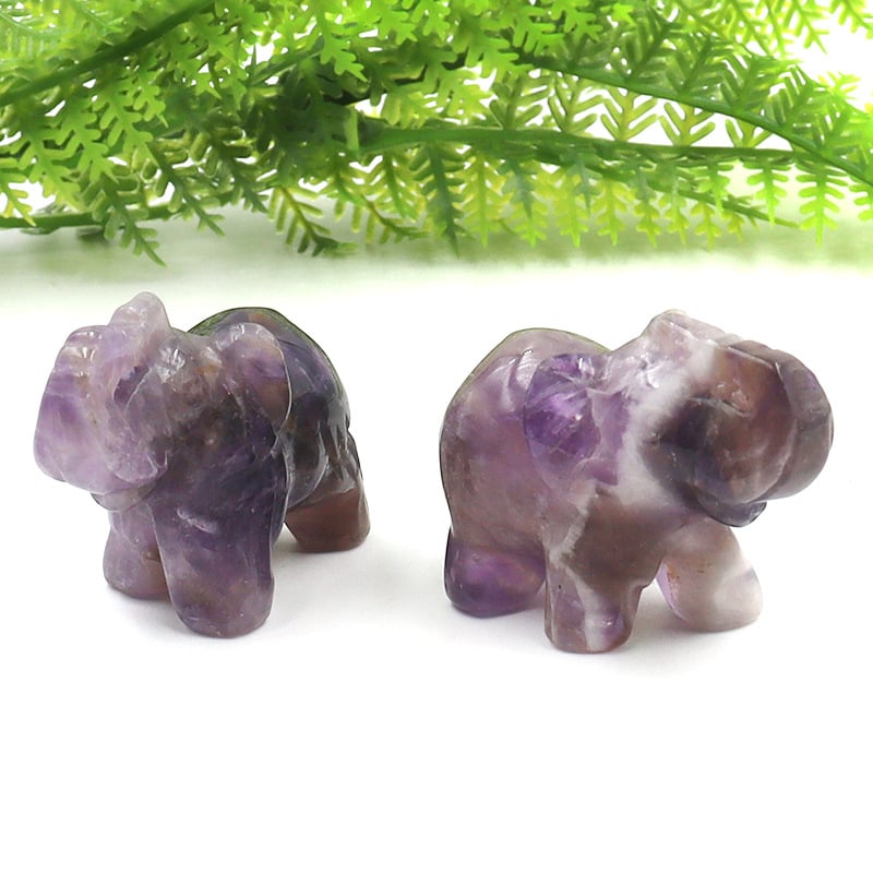 Διακοσμητικό ελέφαντας από οψιδιαν, σκαλισμένο και γυαλισμένο, με δυνατότητα προσαρμογής, σε ζωικό σχήμα