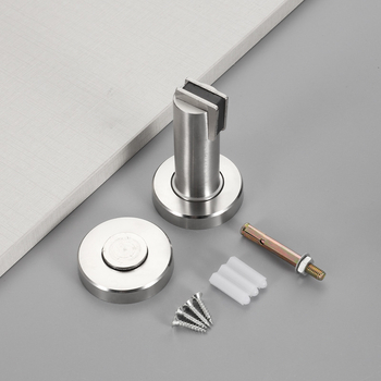 Rozsdamentes acél ajtó stopper, modell 189, falra szerelt, automata, megnövelt magasság, anyag: 304/201 rozsdamentes acél