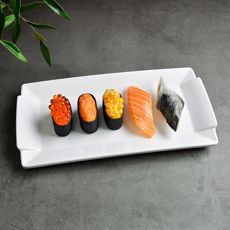 Меламиново правоъгълно сервиращо блюдо за гореща пот и барбекю, китайски стил, спрей-финиш