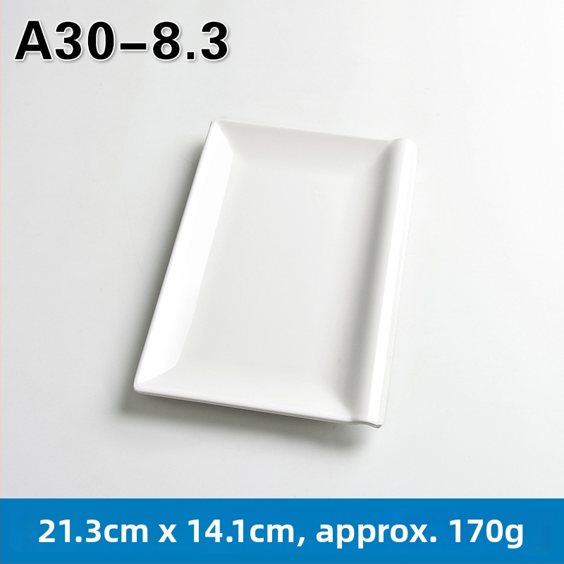 Melamínový obdĺžnikový tanier na hot pot a barbecue, čínskeho štýlu, náter striekaný