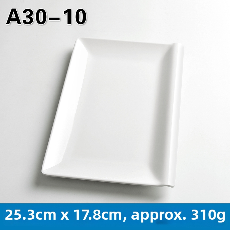 Melamínový obdĺžnikový tanier na hot pot a barbecue, čínskeho štýlu, náter striekaný