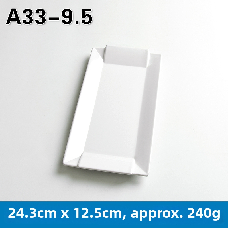 Melamínový obdĺžnikový tanier na hot pot a barbecue, čínskeho štýlu, náter striekaný