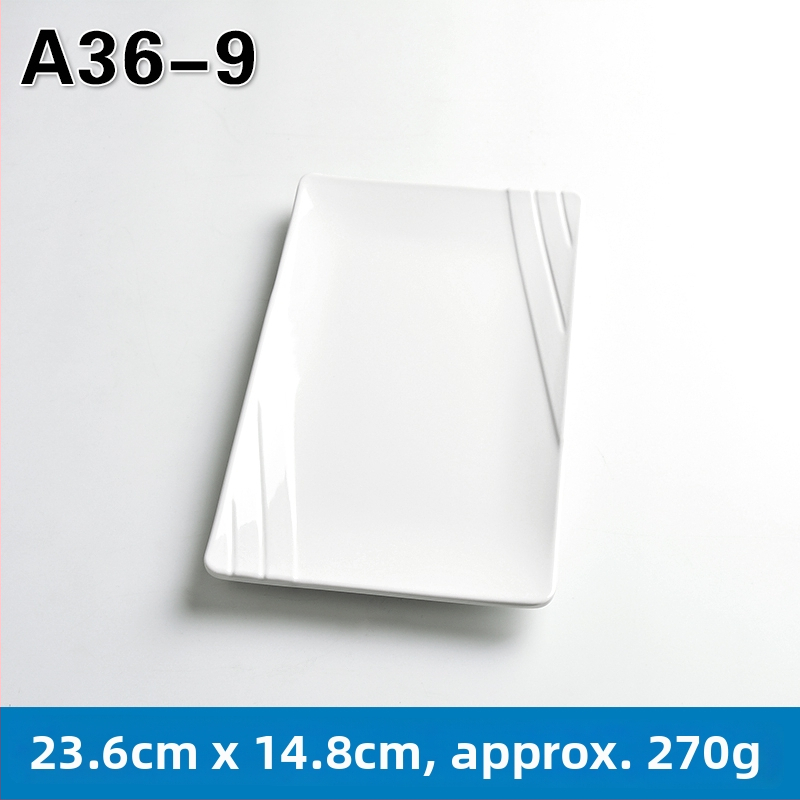 Melamínový obdĺžnikový tanier na hot pot a barbecue, čínskeho štýlu, náter striekaný