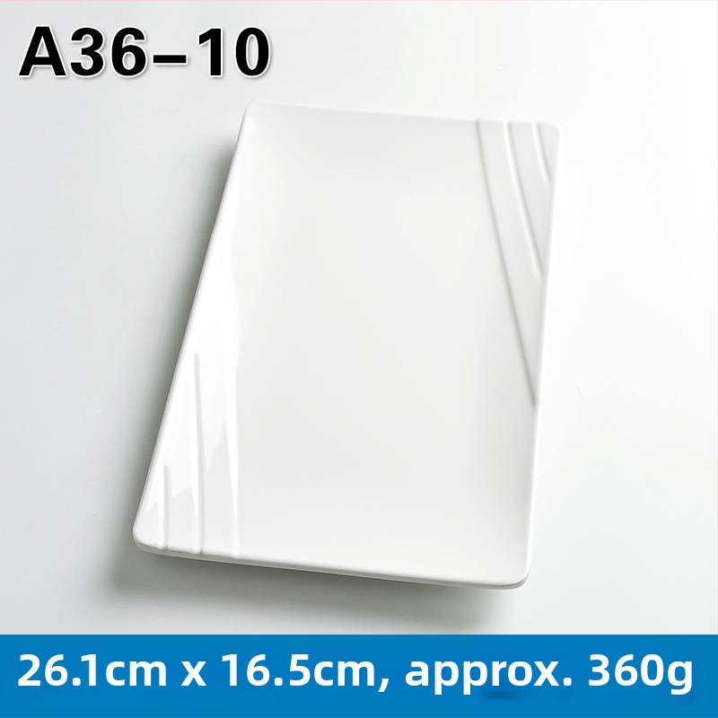 Melamínový obdĺžnikový tanier na hot pot a barbecue, čínskeho štýlu, náter striekaný