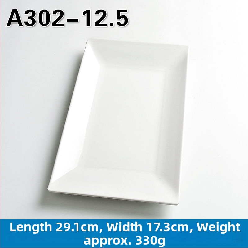 Melamínový obdĺžnikový tanier na hot pot a barbecue, čínskeho štýlu, náter striekaný