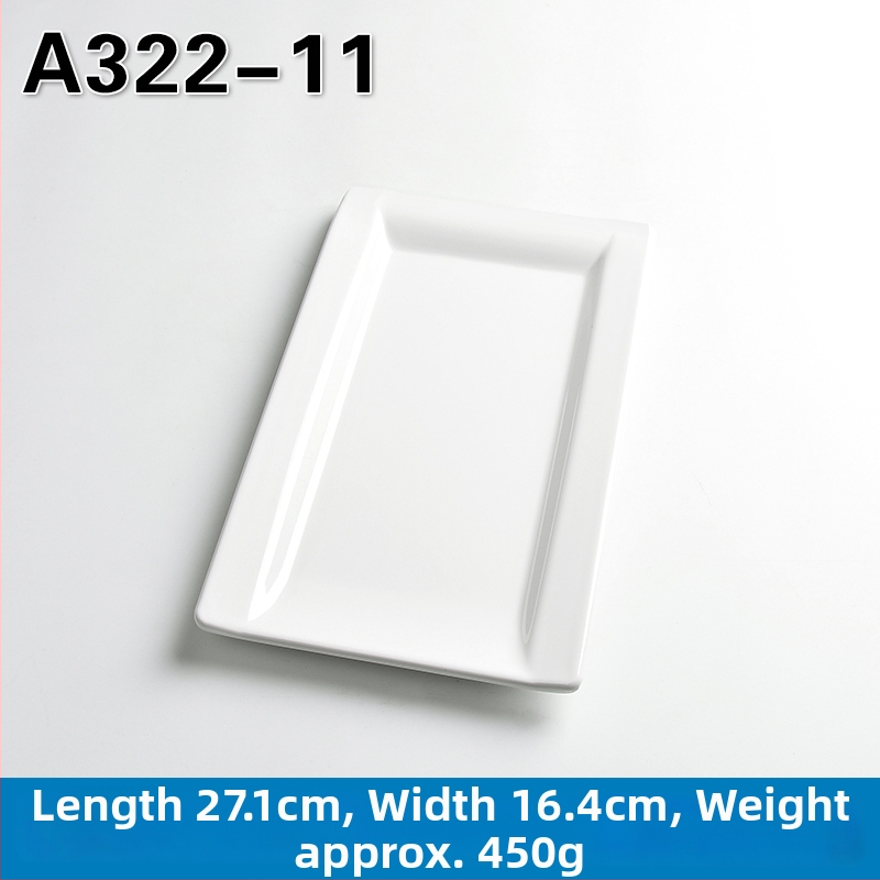 Melamínový obdĺžnikový tanier na hot pot a barbecue, čínskeho štýlu, náter striekaný