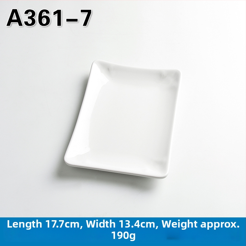 Melamínový obdĺžnikový tanier na hot pot a barbecue, čínskeho štýlu, náter striekaný