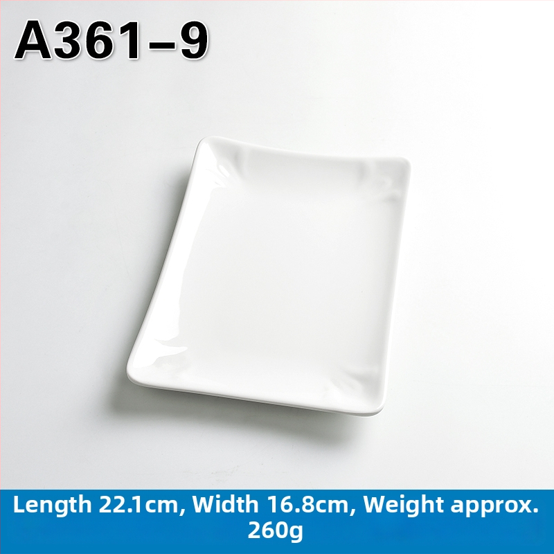 Melamínový obdĺžnikový tanier na hot pot a barbecue, čínskeho štýlu, náter striekaný