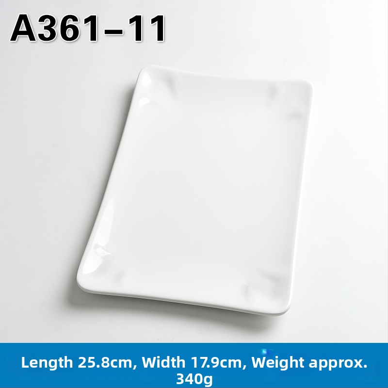 Melamínový obdĺžnikový tanier na hot pot a barbecue, čínskeho štýlu, náter striekaný