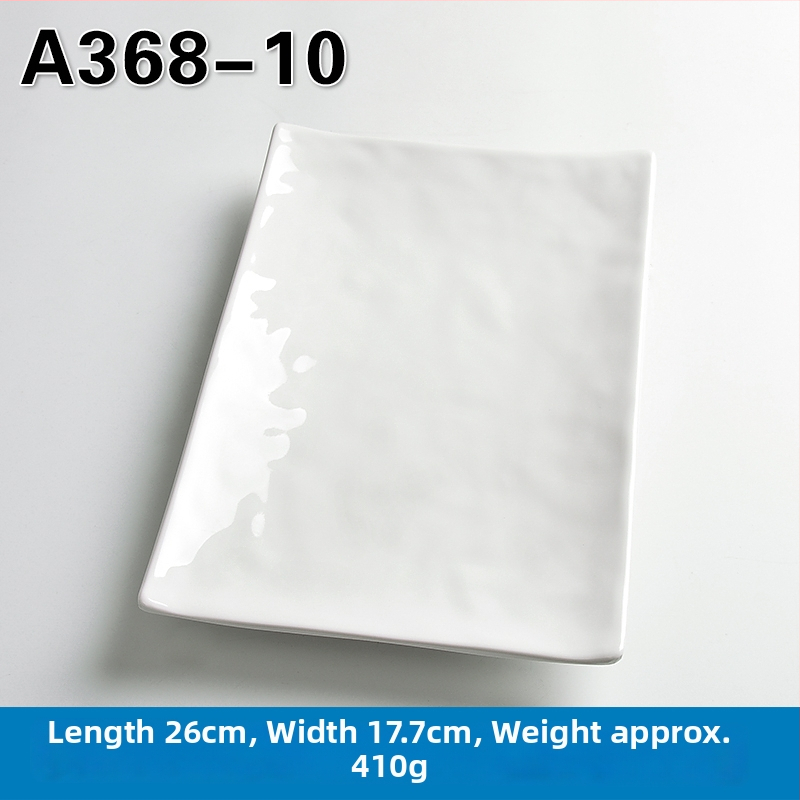 Melamínový obdĺžnikový tanier na hot pot a barbecue, čínskeho štýlu, náter striekaný