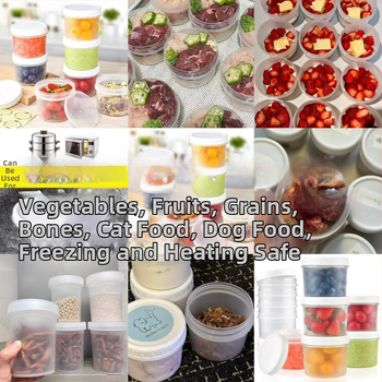 Jednorazová krabička na obed so viečkom, guľatý tvar, PP materiál, mikrovlnná rúra vhodná, vhodná na zmrazenie.