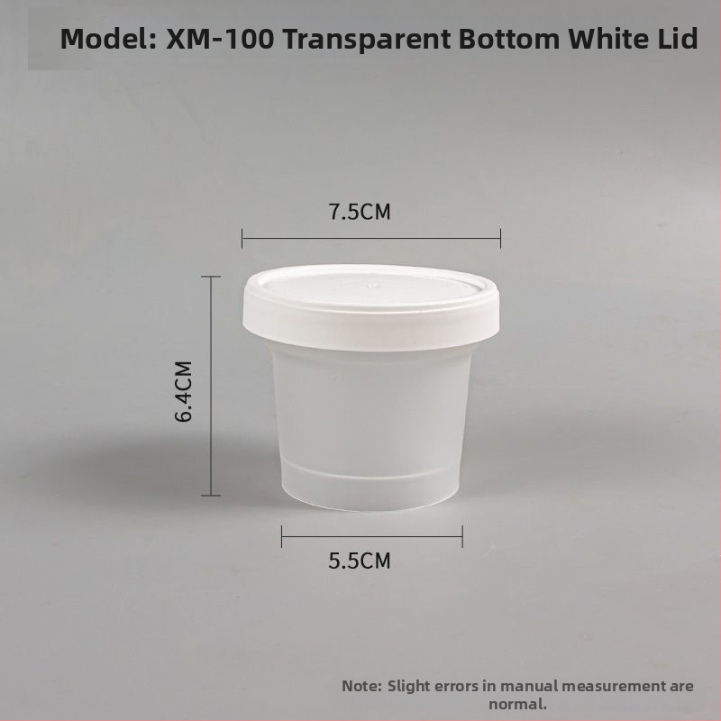 Jednorazová krabička na obed so viečkom, guľatý tvar, PP materiál, mikrovlnná rúra vhodná, vhodná na zmrazenie.