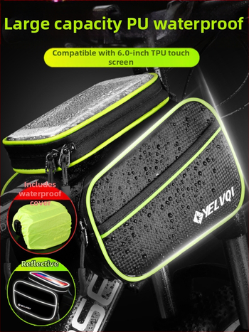 Taška na hornú rám bicykla, nepremokavá, 5 l, model ylqb001, pre horské kolo