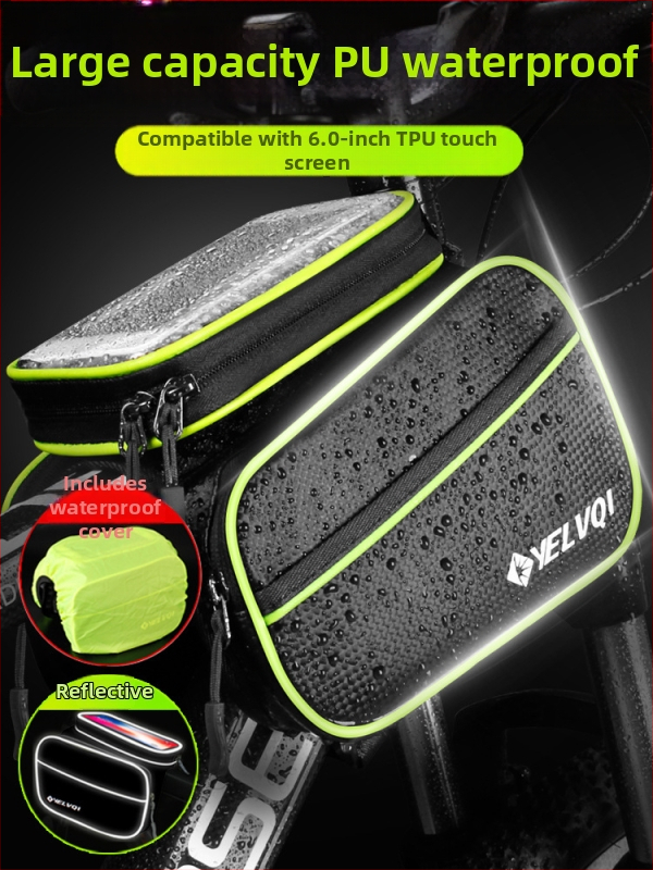 Taška na hornú rám bicykla, nepremokavá, 5 l, model ylqb001, pre horské kolo