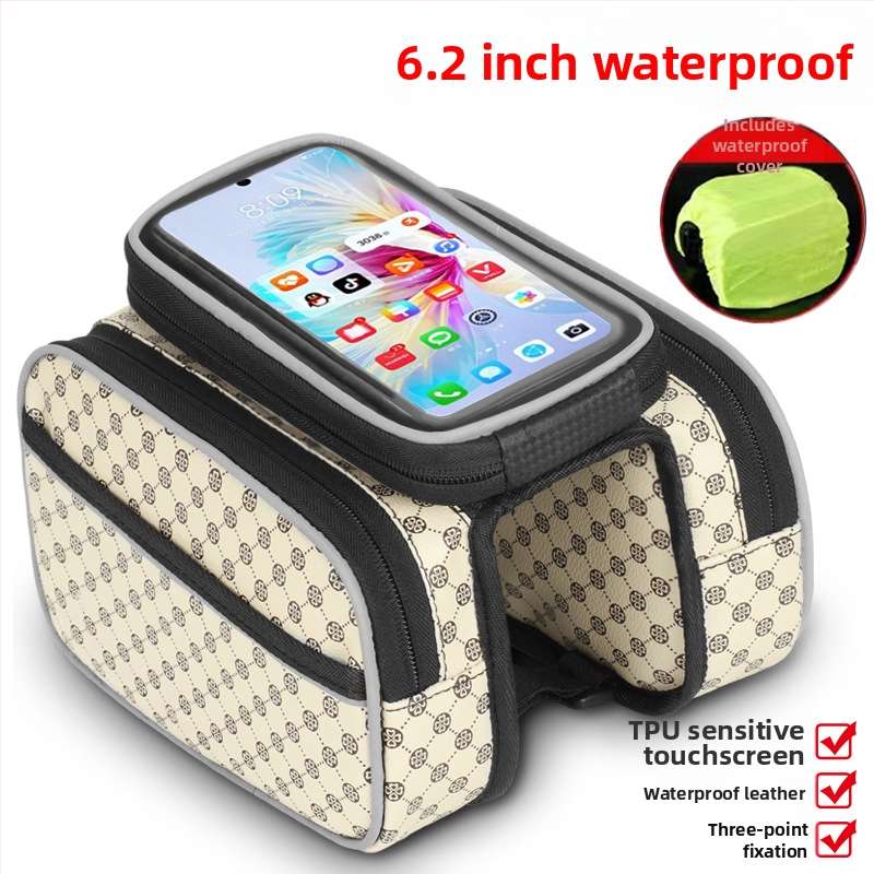 Taška na hornú rám bicykla, nepremokavá, 5 l, model ylqb001, pre horské kolo