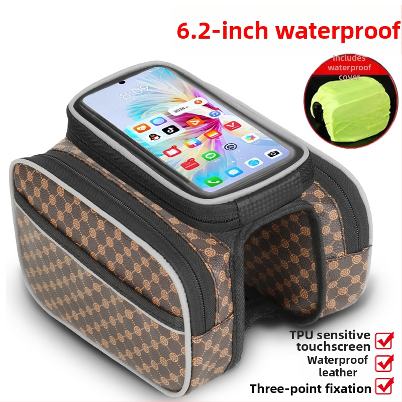 Taška na hornú rám bicykla, nepremokavá, 5 l, model ylqb001, pre horské kolo