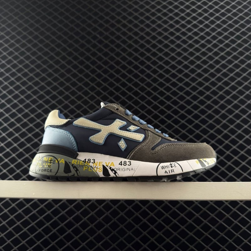 Pantofi sport casual unisex, upper din velur de vițel + textil, șireturi, vârf rotund, talpă plată