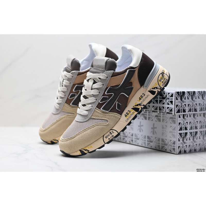 Pantofi sport casual unisex, upper din velur de vițel + textil, șireturi, vârf rotund, talpă plată