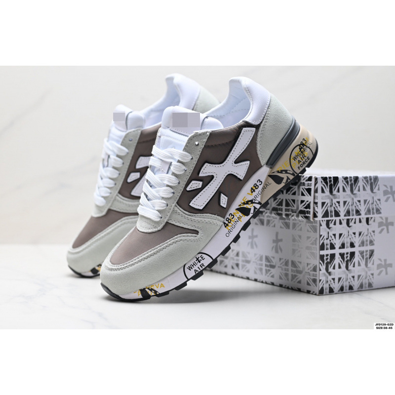 Pantofi sport casual unisex, upper din velur de vițel + textil, șireturi, vârf rotund, talpă plată