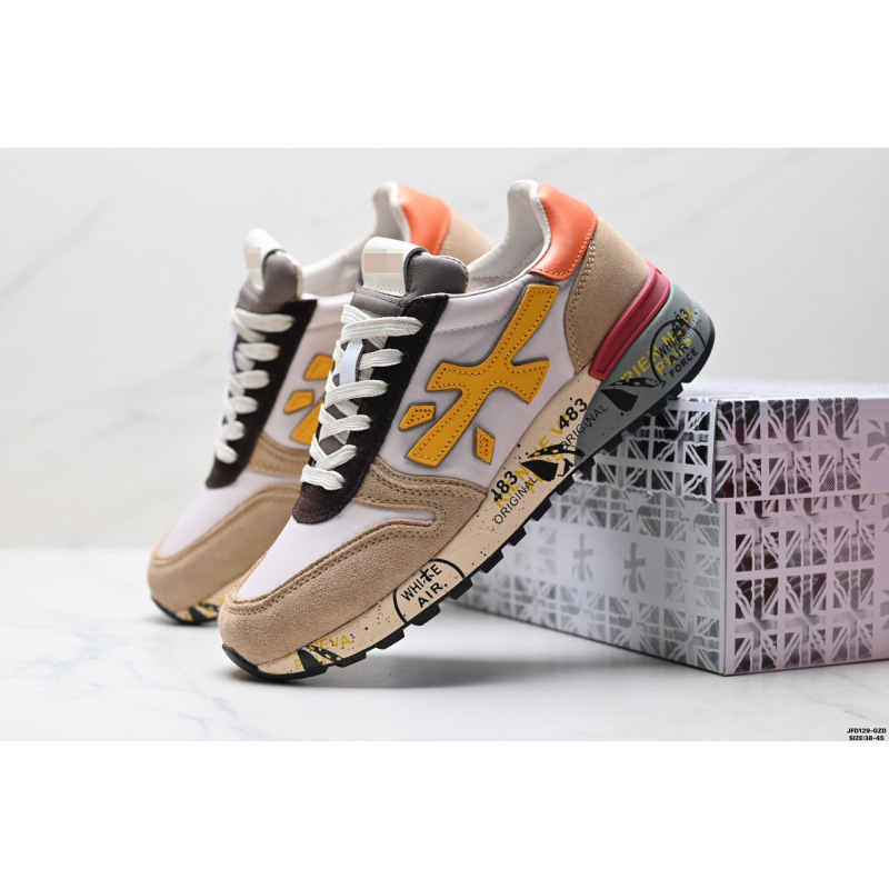 Pantofi sport casual unisex, upper din velur de vițel + textil, șireturi, vârf rotund, talpă plată