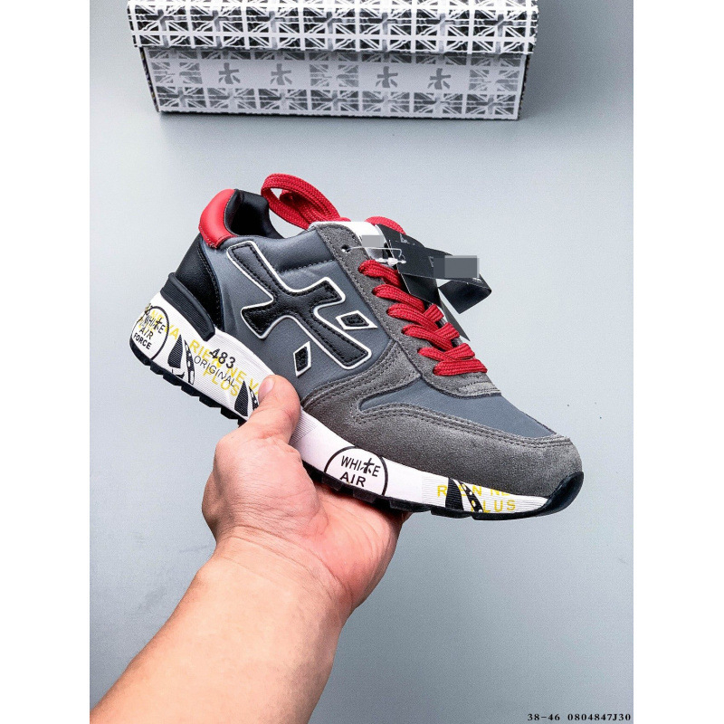 Pantofi sport casual unisex, upper din velur de vițel + textil, șireturi, vârf rotund, talpă plată