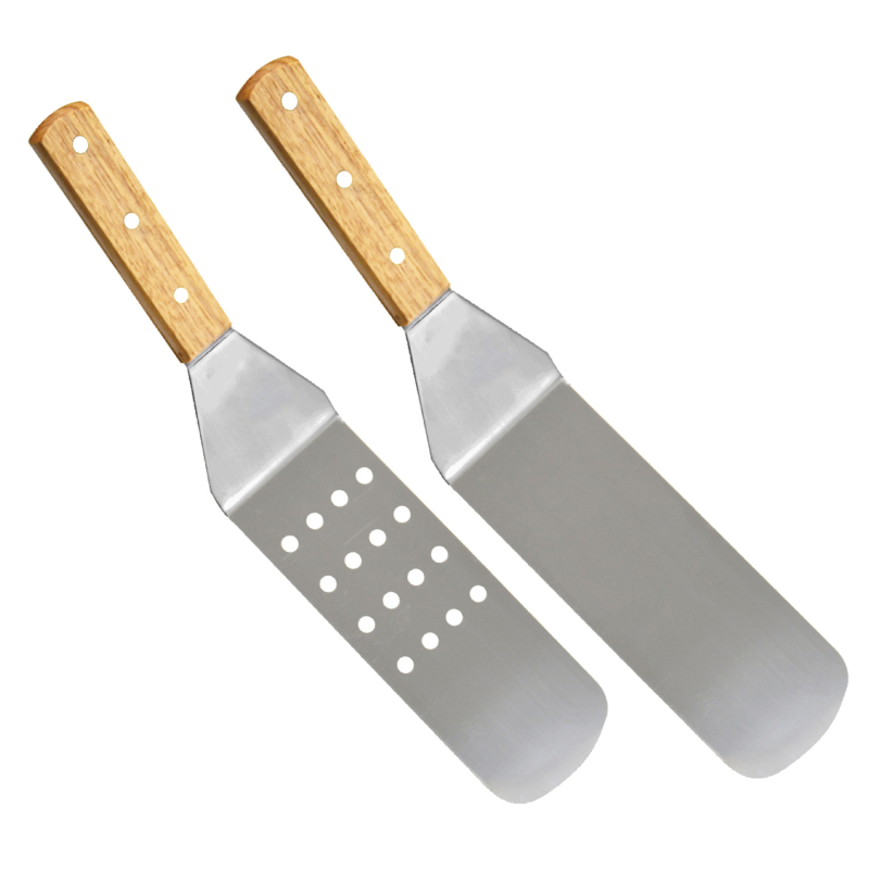 8-dijelni set BBQ alata od nehrđajućeg čelika s nožem i lopaticom, u Oxford torbi, drvo, nehrđajući čelik i silikon, moderan minimalistički dizajn za vanjsku pripremu hrane