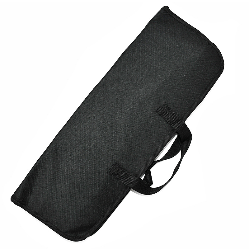 8-dijelni set BBQ alata od nehrđajućeg čelika s nožem i lopaticom, u Oxford torbi, drvo, nehrđajući čelik i silikon, moderan minimalistički dizajn za vanjsku pripremu hrane