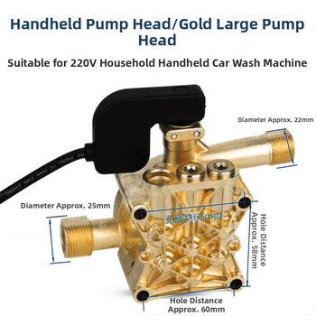 Cap de pompă pentru presiune înaltă portabil, din aluminiu turnat, 220V, cap de pompă cu piston