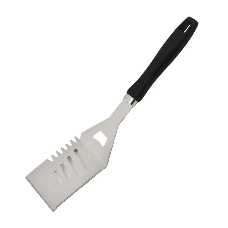 Prijenosni set za roštilj od 410 nehrđajućeg čelika s ručkom u obliku tikve, u torbi od Oxford platna — uključuje nož, klipsu, četku, vilicu, ražnjić i lopaticu