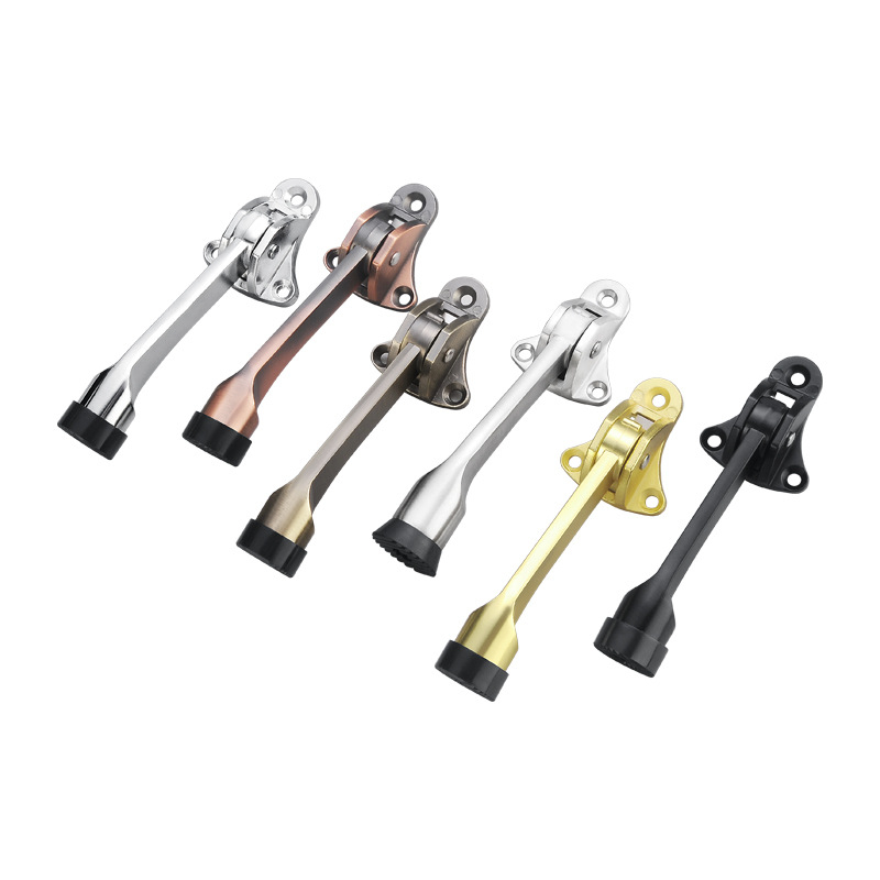 Pedalno upravljavani vrata stopper, cinkova legura, elektroplatiniranje, zidni montaža CT-01, ručno upravljanje, Feiyang, moderni minimalistički stil
