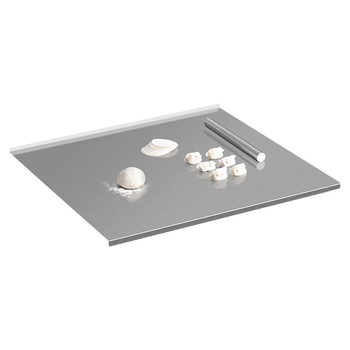 Bonja placă de tăiere și frământare din oțel inoxidabil 304, cu două fețe, pentru uz casnic, stil Nordic.