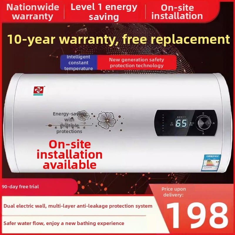 Električni bojler za kućnu upotrebu, Energetska učinkovitost I. razine, sanitarno skladištenje vode, uštedu vode, brzo grijanje, univerzalna kompatibilnost