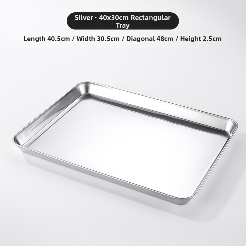 Kórejský štýl z nehrdzavejúcej ocele – štvorcový tanier, vhodný do mikrovlnnej rúry, moderný minimalistický dizajn, prémiová kvalita