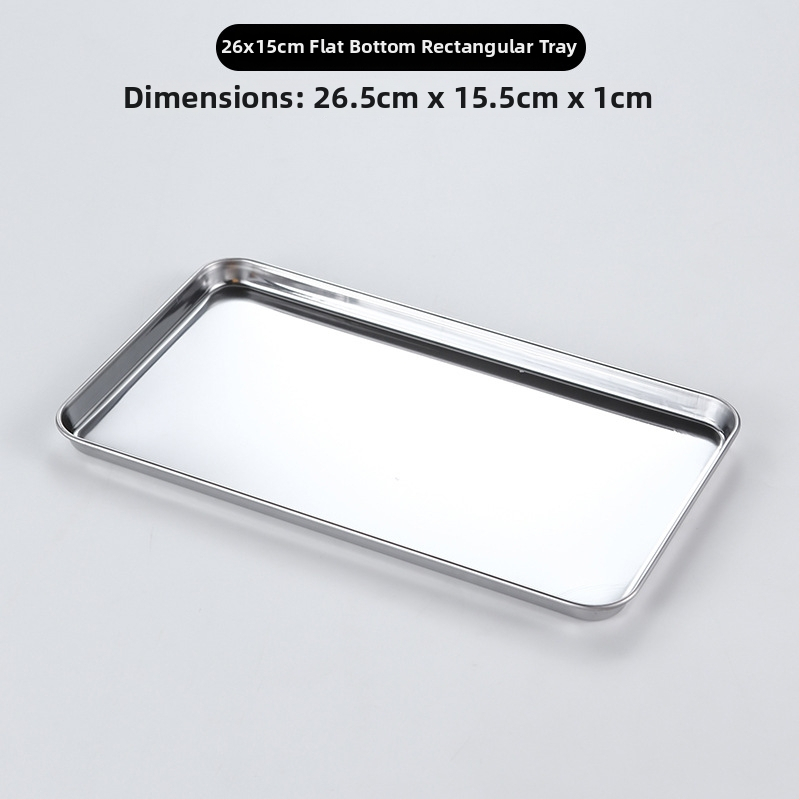 Kórejský štýl z nehrdzavejúcej ocele – štvorcový tanier, vhodný do mikrovlnnej rúry, moderný minimalistický dizajn, prémiová kvalita