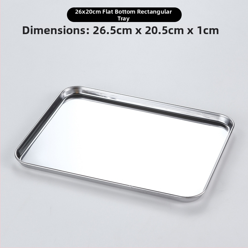 Kórejský štýl z nehrdzavejúcej ocele – štvorcový tanier, vhodný do mikrovlnnej rúry, moderný minimalistický dizajn, prémiová kvalita