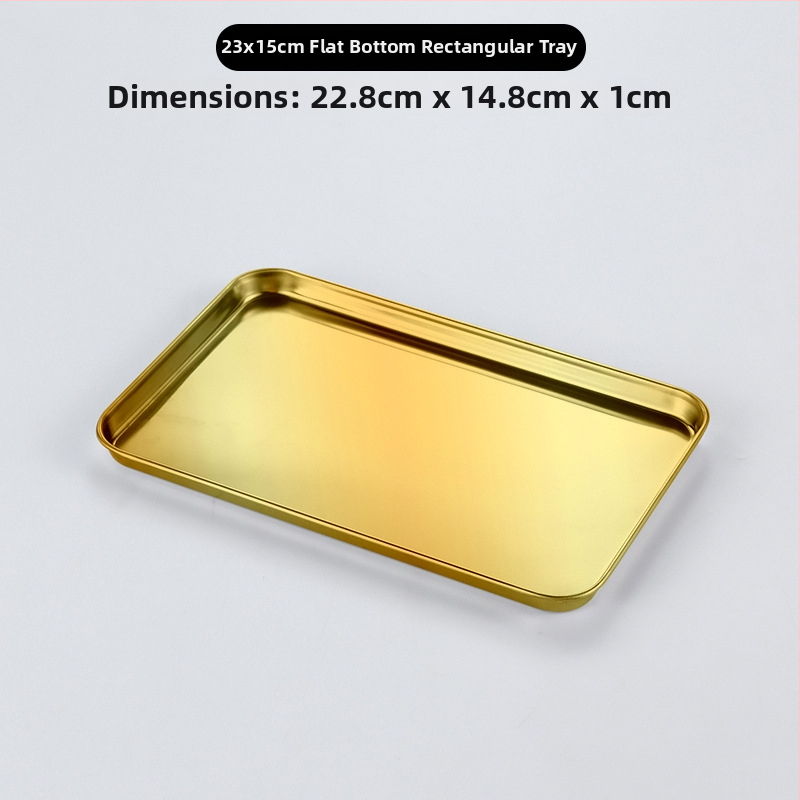 Kórejský štýl z nehrdzavejúcej ocele – štvorcový tanier, vhodný do mikrovlnnej rúry, moderný minimalistický dizajn, prémiová kvalita