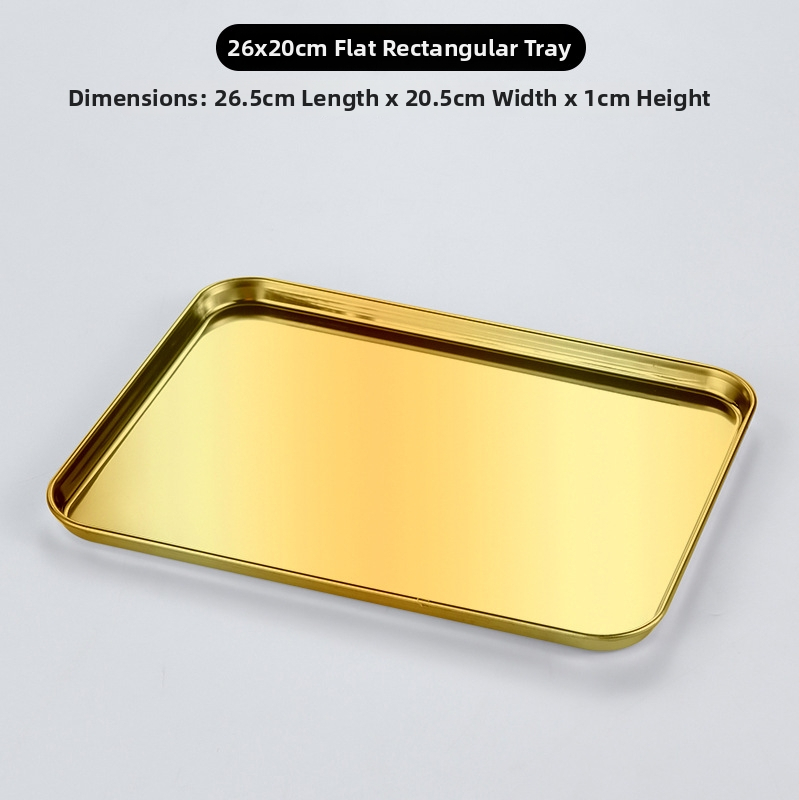 Kórejský štýl z nehrdzavejúcej ocele – štvorcový tanier, vhodný do mikrovlnnej rúry, moderný minimalistický dizajn, prémiová kvalita