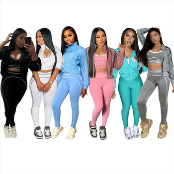 Női három részes yoga szett nadrágkosztüm hosszú kabáttal, sárkány‑főnix hímzés, poliészter/spandex anyag, brit stílus, 3D mintázat