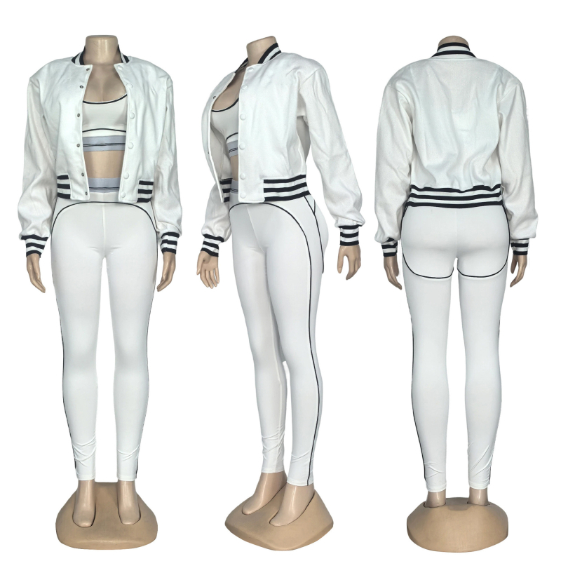 Női három részes yoga szett nadrágkosztüm hosszú kabáttal, sárkány‑főnix hímzés, poliészter/spandex anyag, brit stílus, 3D mintázat