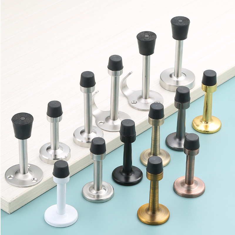 Ajtó felső rész – anti-ütközés, falra szerelt, rozsdamentes acél (304/201) vagy cinkötvözet, felület polírozott/galvanizált, megnövelt magasság, kézi működtetés