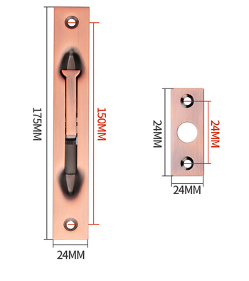 Zăvor ascuns pentru ușă, tip F, oțel inoxidabil 304, electroplacare, stil modern