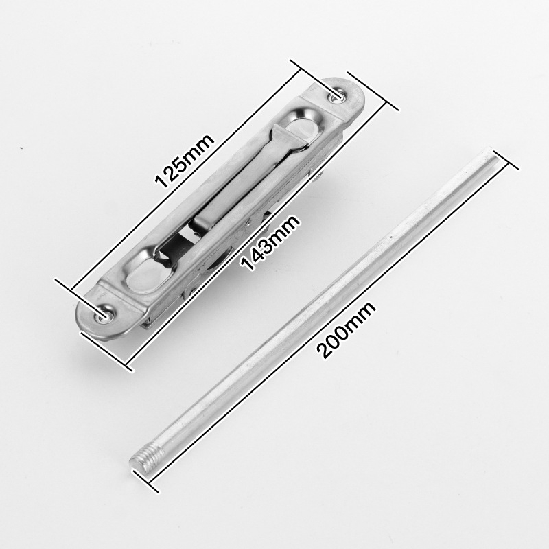 Zăvor ascuns pentru ușă, tip F, oțel inoxidabil 304, electroplacare, stil modern