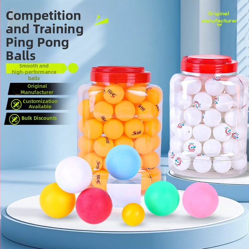 Loptičky na stolný tenis pre tréning a súťaže, PP materiál, vhodné pre stolný tenis a badminton