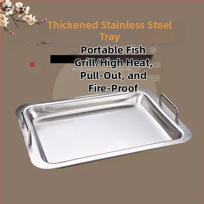 Tiganj za roštiljsku ribu — Željezni, kvadratnog oblika, završni premaz elektroforezom, kineski stil, sklopiv