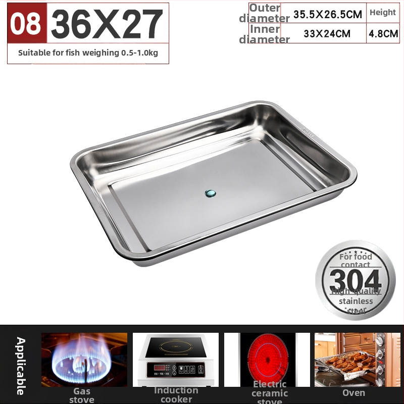 Tiganj za roštiljsku ribu — Željezni, kvadratnog oblika, završni premaz elektroforezom, kineski stil, sklopiv