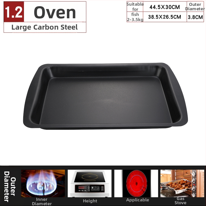 Tiganj za roštiljsku ribu — Željezni, kvadratnog oblika, završni premaz elektroforezom, kineski stil, sklopiv