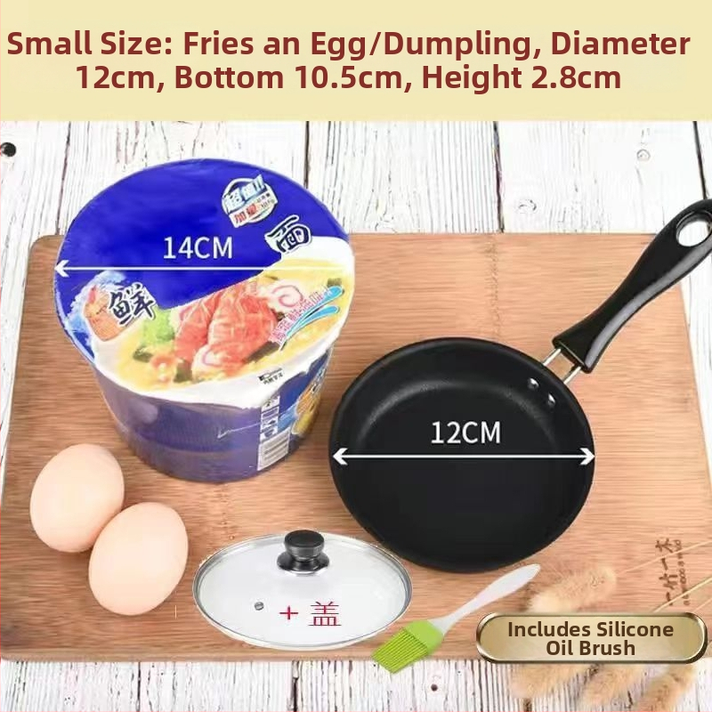 Maifanová panvica na smaženie s neprilnavým povrchom a skleneným poklopom (Indukčne kompatibilná, jednovrstvové dno, všeobecné použitie)